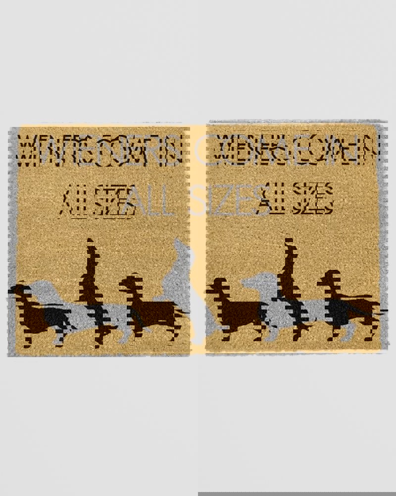 Weiners Come In All Sizes Doormat