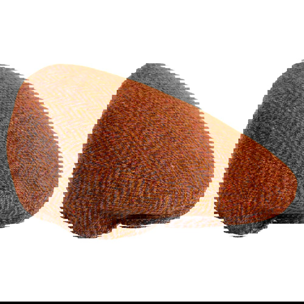 Gamble & Gunn Dolton Molloy & Sons Irish Donegal Tweed British Made Vermilion Red Flat Cap