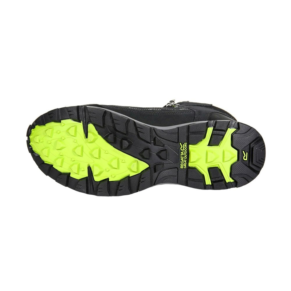 Regatta Mens Samaris Suede Hiking Boots - Briar/Lime Green