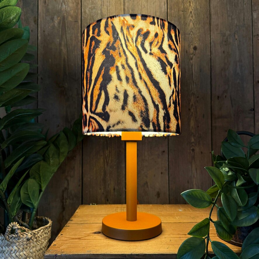 Love Frankie Matt Rust Orange Stem Table Lamp