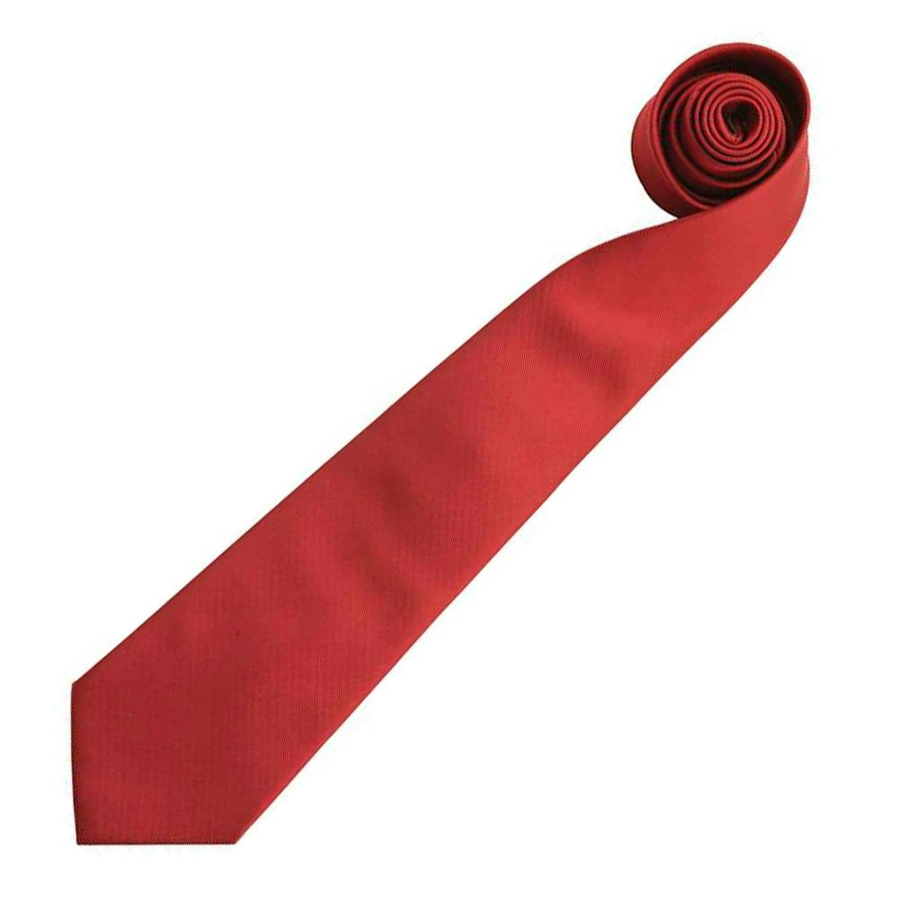 Premier Mens “Colours” Plain Fashion / Business Tie - Burgundy