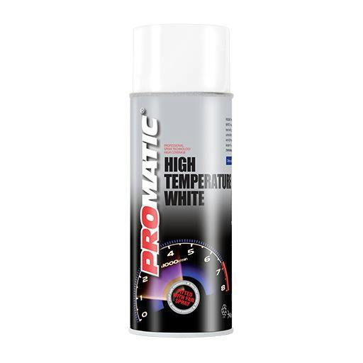 Promatic 2X Promatic White High Temperature Spray Paint 400ml