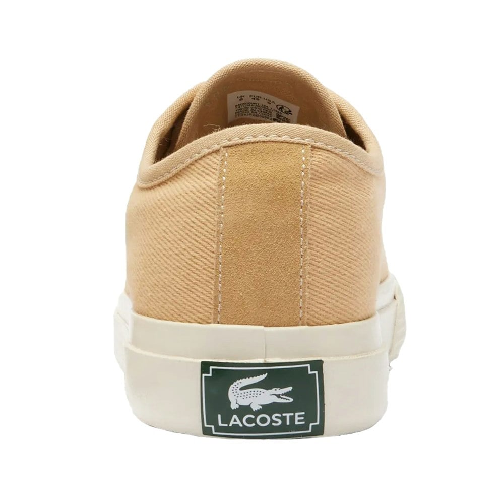 Lacoste Mens Backcourt Leather Trainers - Brown