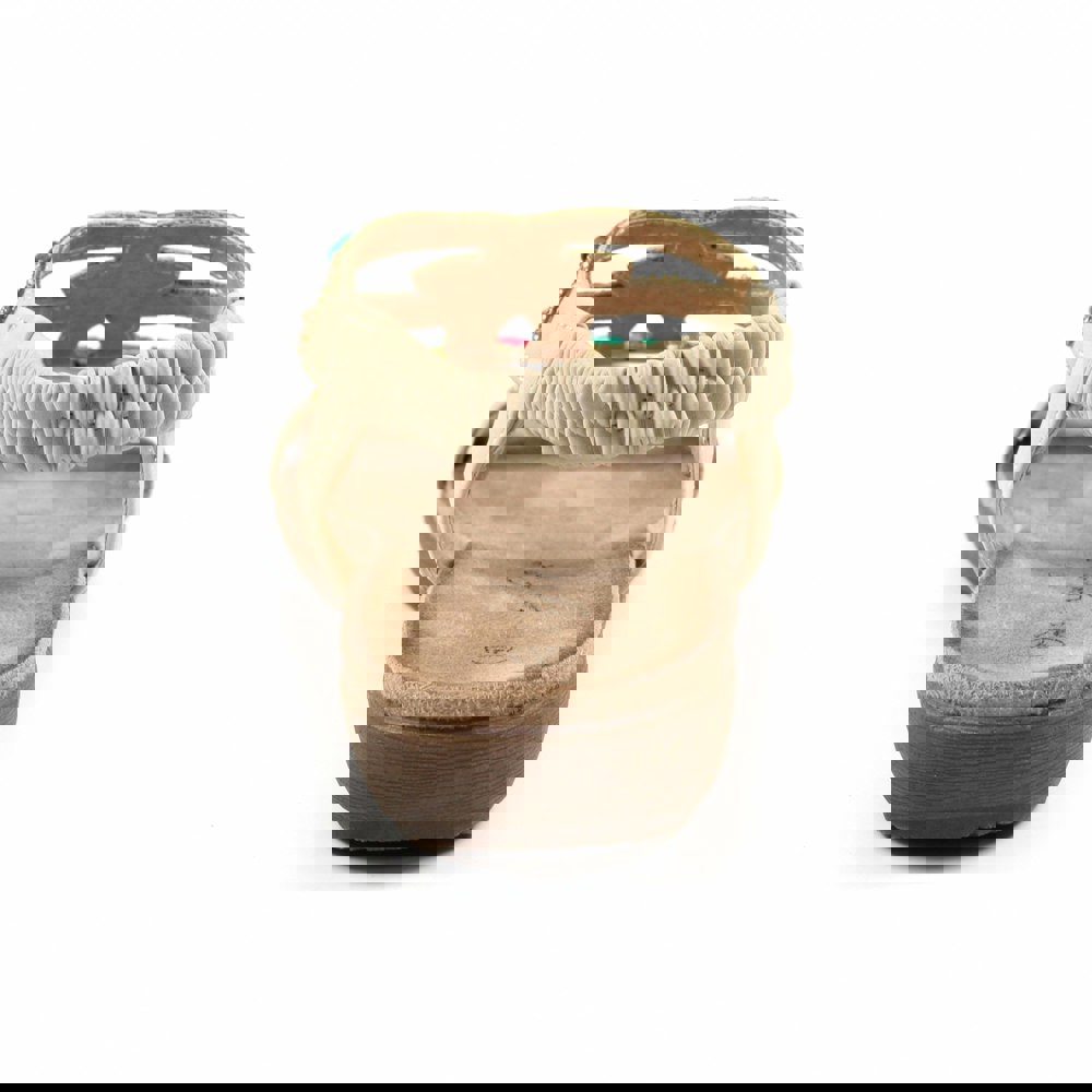 Lunar Women's Mariella Beaded Sandals - Beige