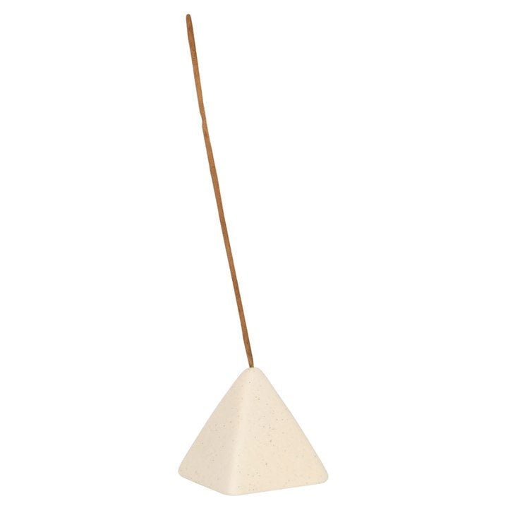 Serano Cream Speckle Pyramid Incense Stick Holder