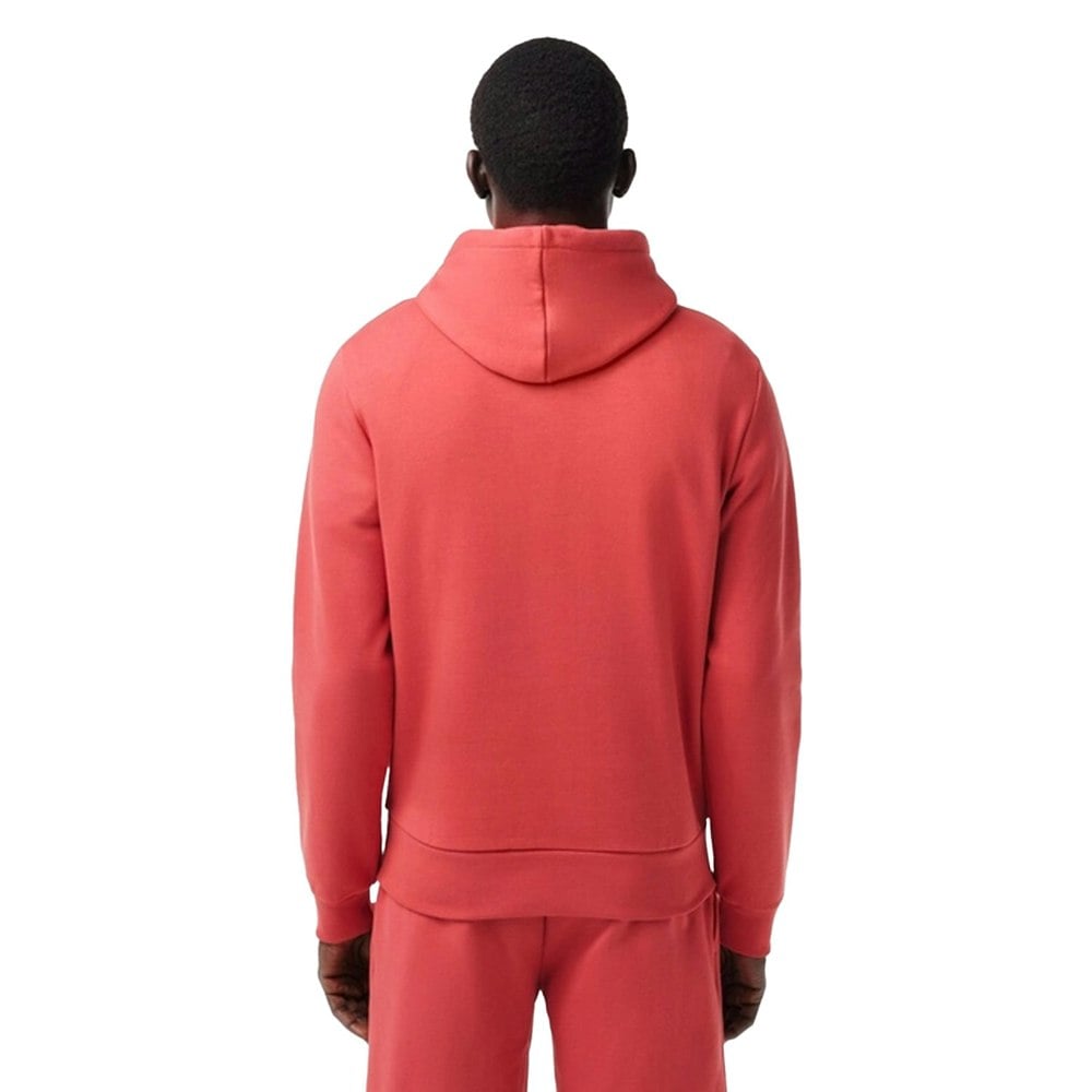 Lacoste Mens Organic Cotton Full Zip Hoodie - Red