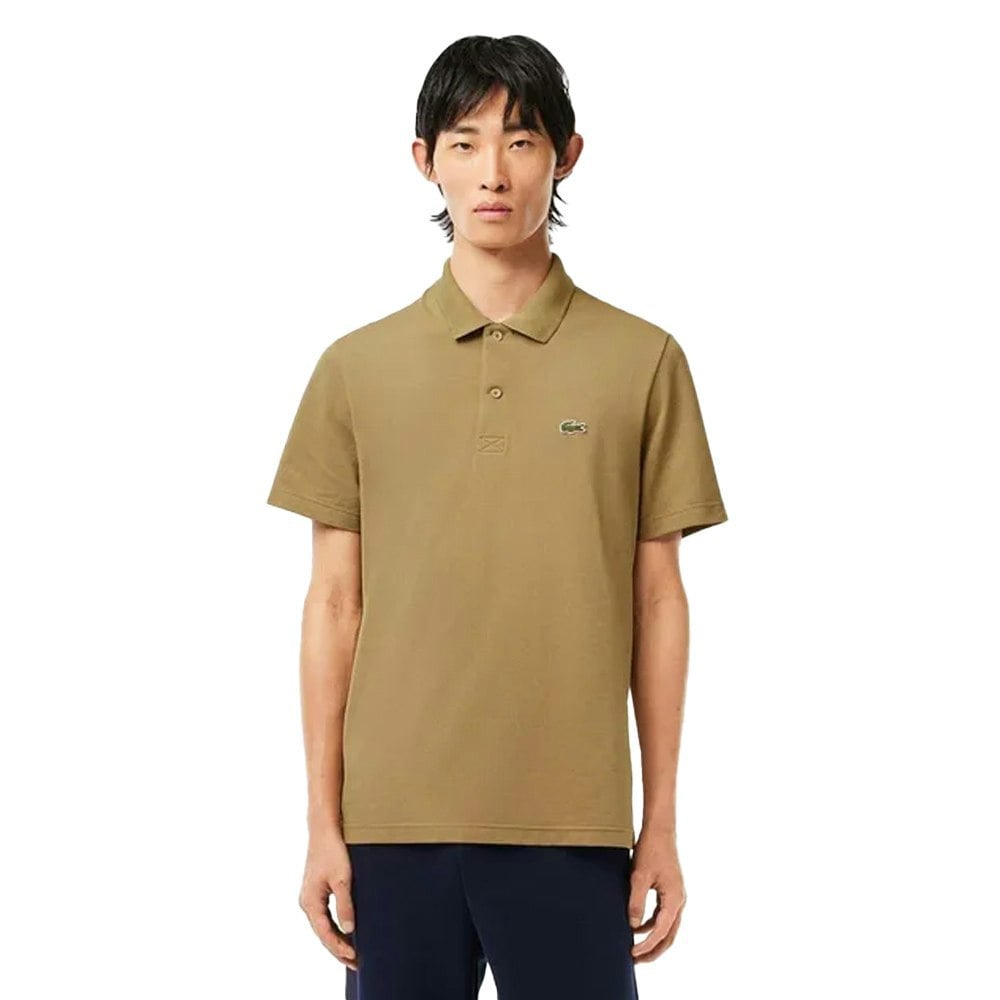 Lacoste Mens Polycotton Regular Polo Shirt - Brown