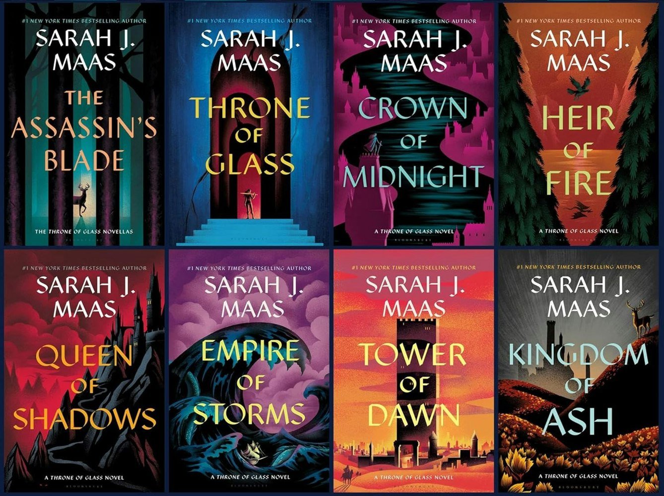 Throne of Glass Hardcover Box Set: 8 Books Collection by Sarah J. Maas