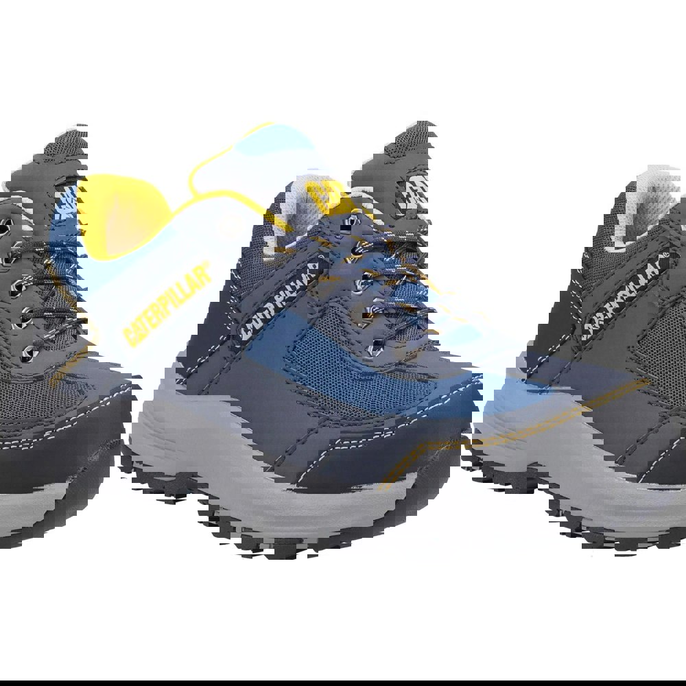 Caterpillar Mens Elmore Safety Trainers - Navy/Grey