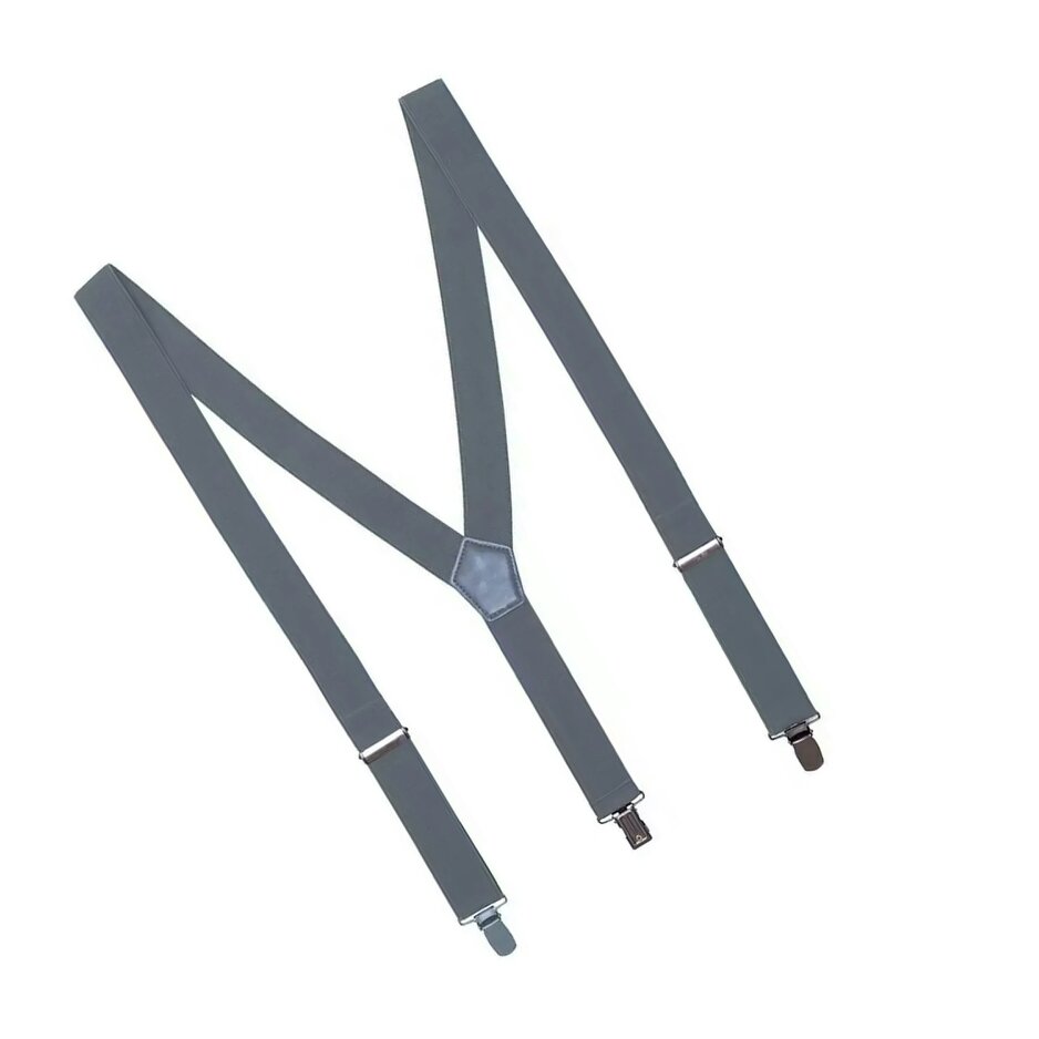 Premier Clip-On Trouser Braces - Steel