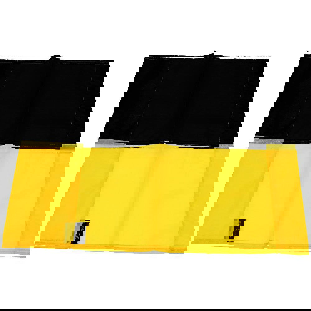 Single All Weather Football Corner Flag - YELLOW & BLACK - Outdoor Polyester