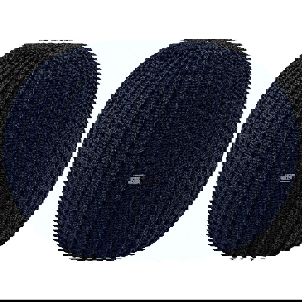 Zuri House Knitted pouffe, Large | NAVY BLUE