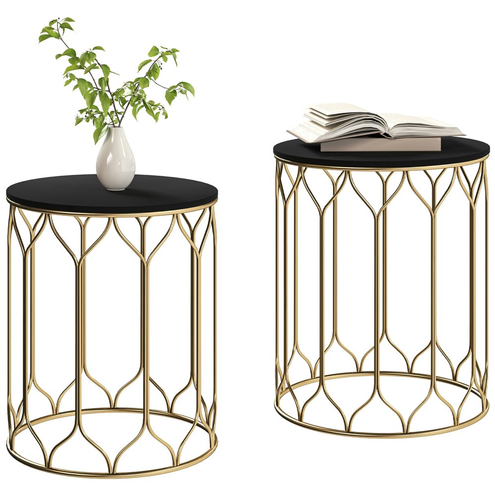 Outsunny Nesting Small Garden Table Set Of 2 With Rackhams Outsunny nesting small garden table set of 2 with rackhams