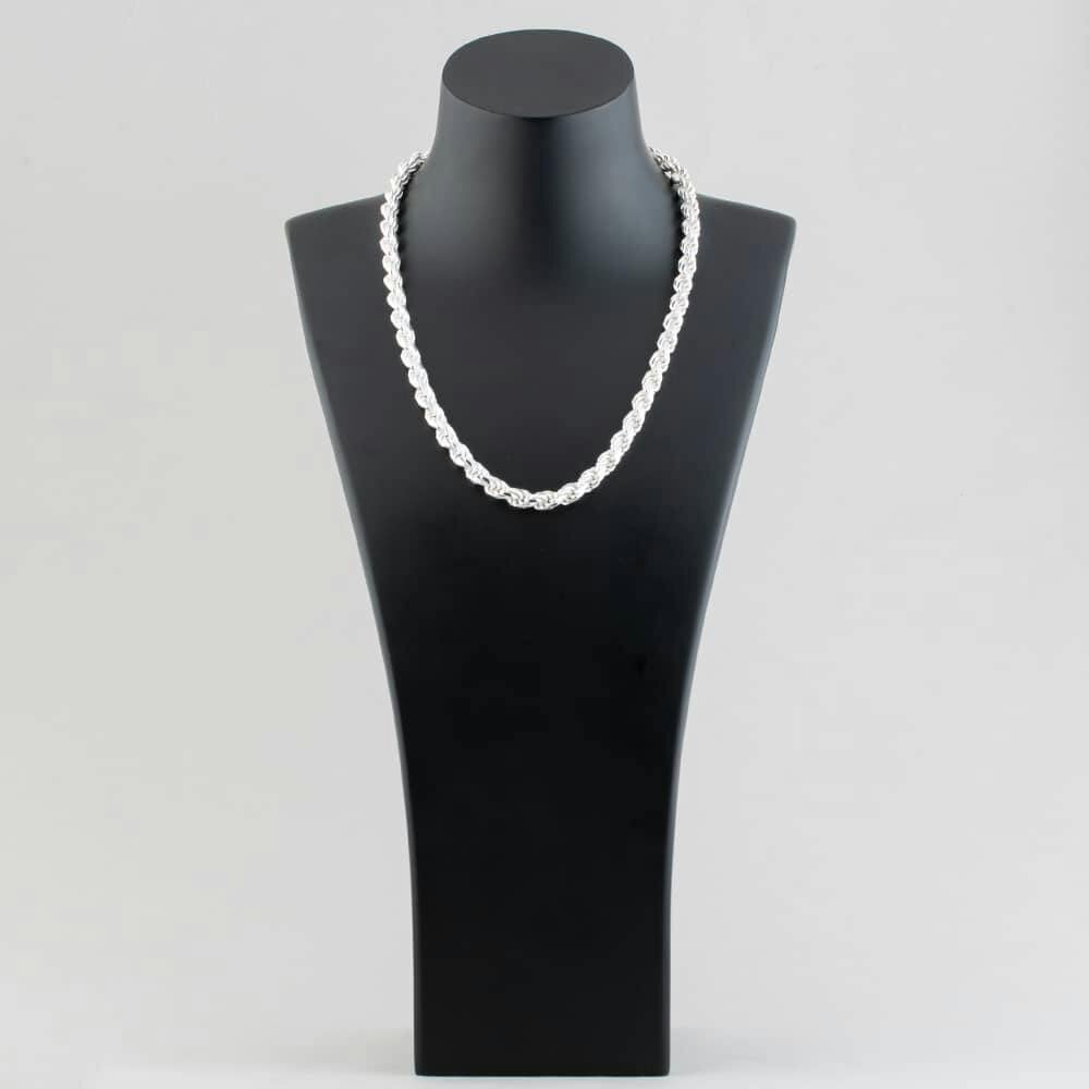 T. H. Baker Silver 20 Inch Rope Chain SDCR-730-AG-20