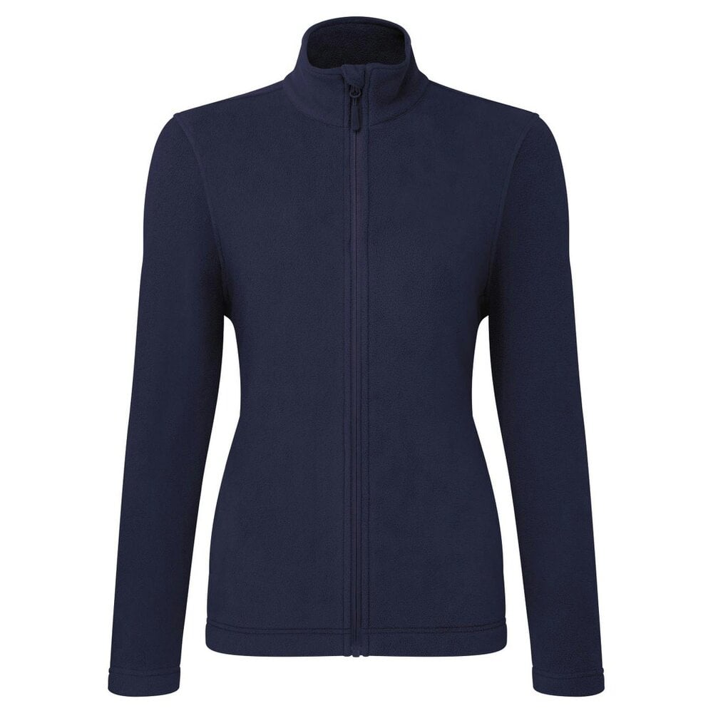 Premier Womens/Ladies Recyclight Full Zip Fleece Jacket - Navy - Navy - 100% Recycled Polyester