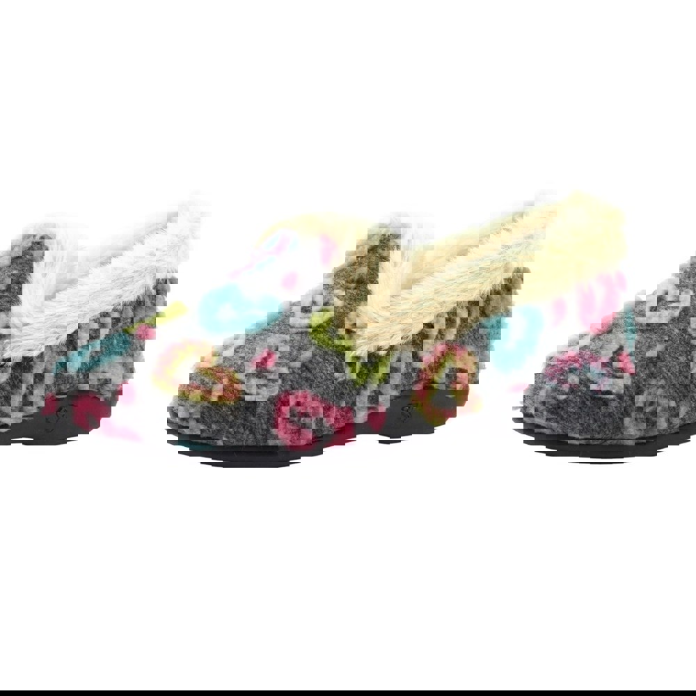 Lunar Women's Truffle Slippers - Grey