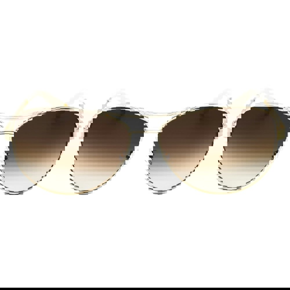 Juicy Couture Brown Gradient Lens Light Gold Sunglasses One Size