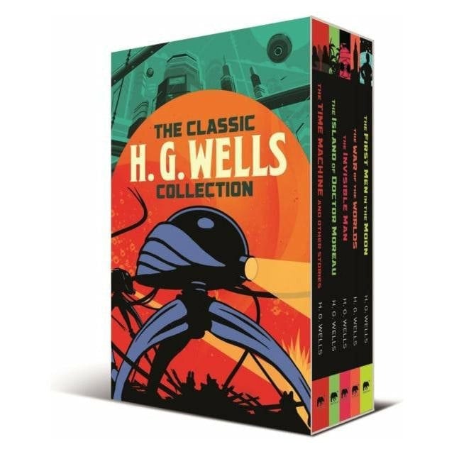 The Classic H. G. Wells 5 Book Set The War of the Worlds, The Time Machine & Other Stories & more