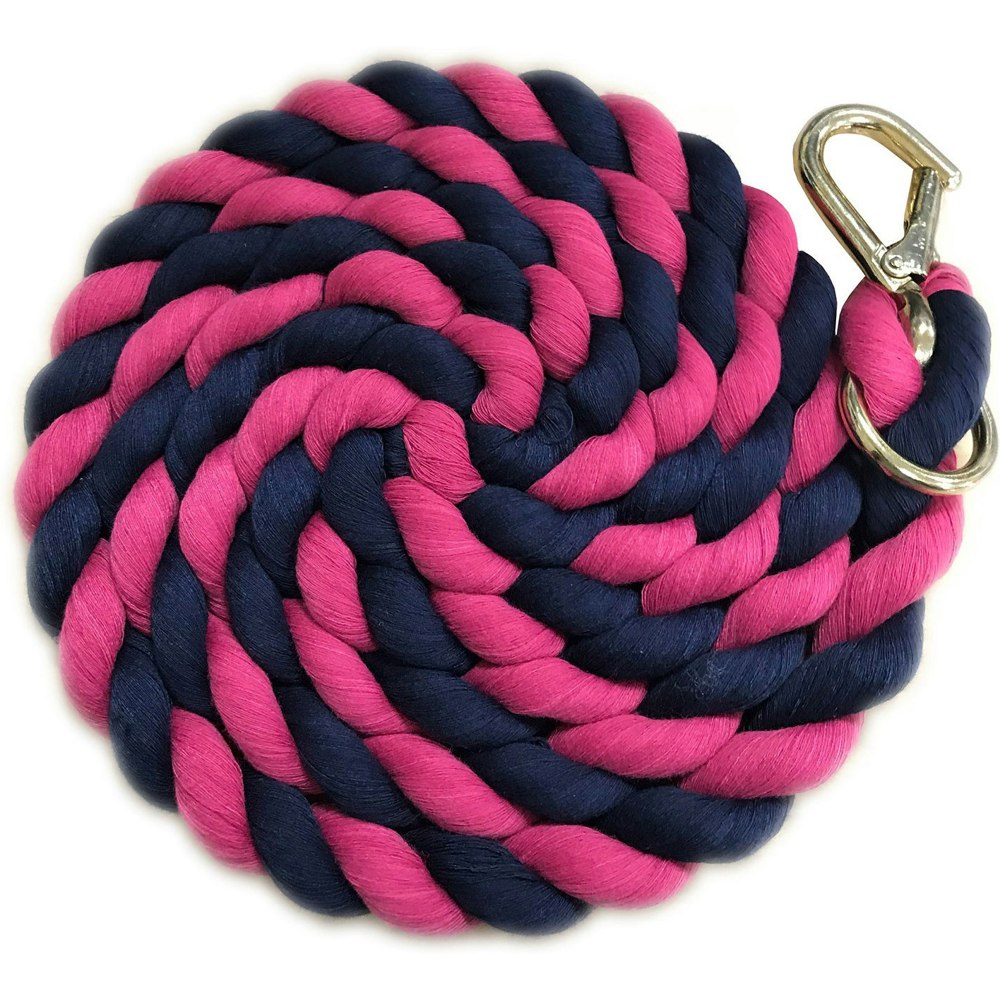 Shires Two Tone Horse Lead Rope - Navy/Fuchsia