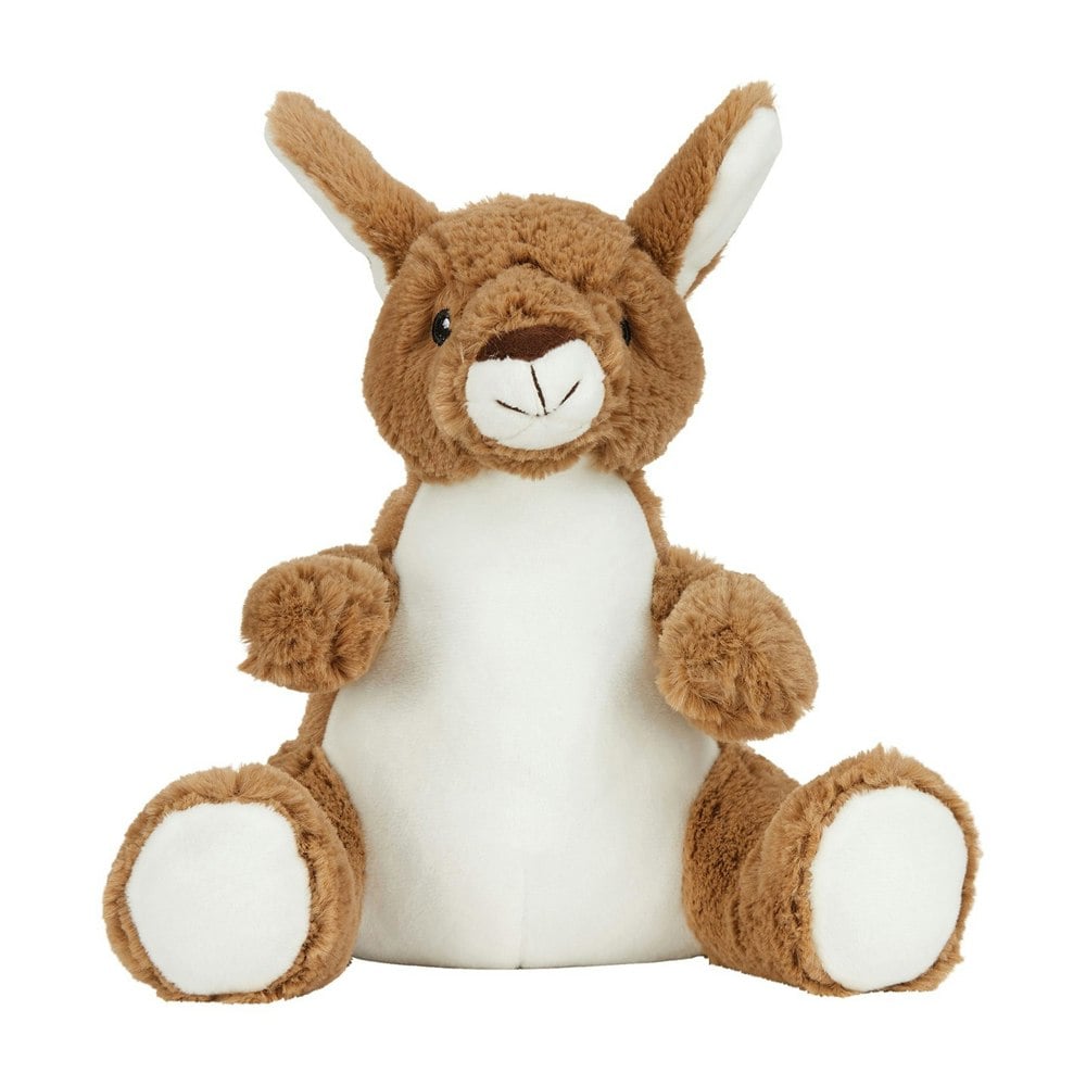 Mumbles Printme Kangaroo Plush Toy - Brown/White