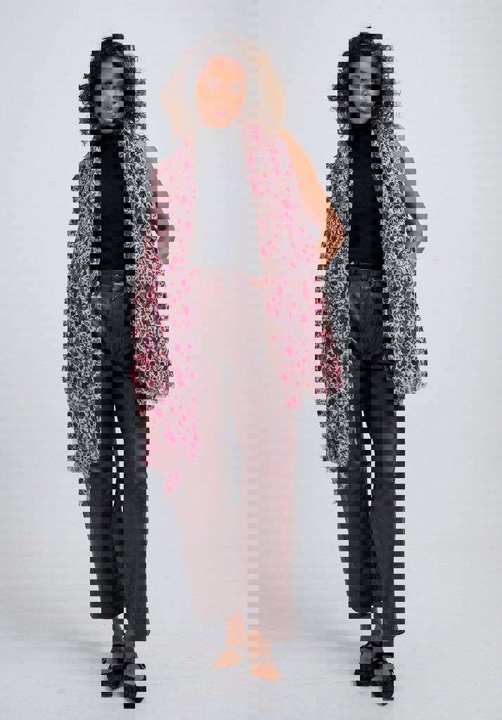 Pink Aster Scarf
