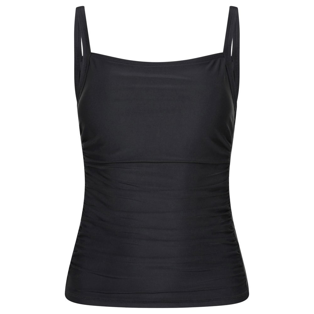Mountain Warehouse Women's Plain Tummy Control Tankini Top - Black