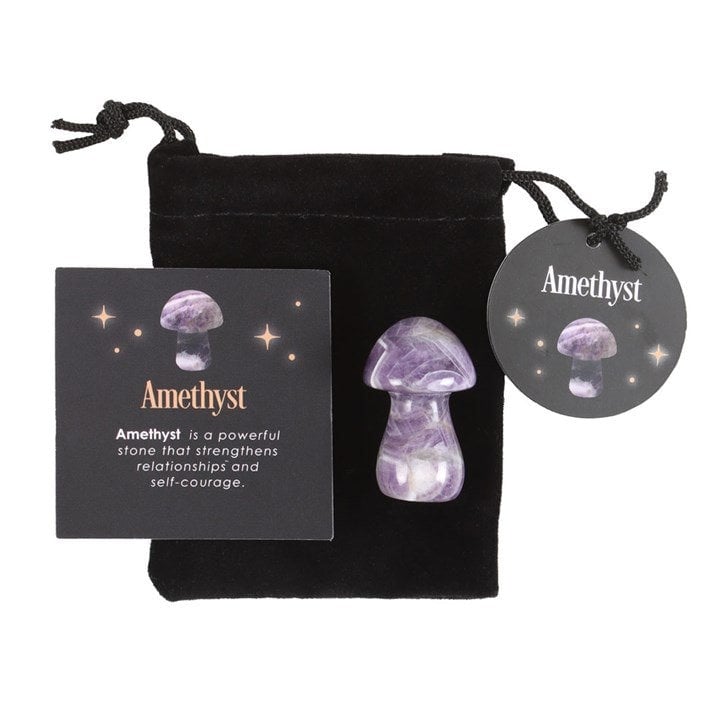 Serano Magical Amethyst Crystal Mushroom