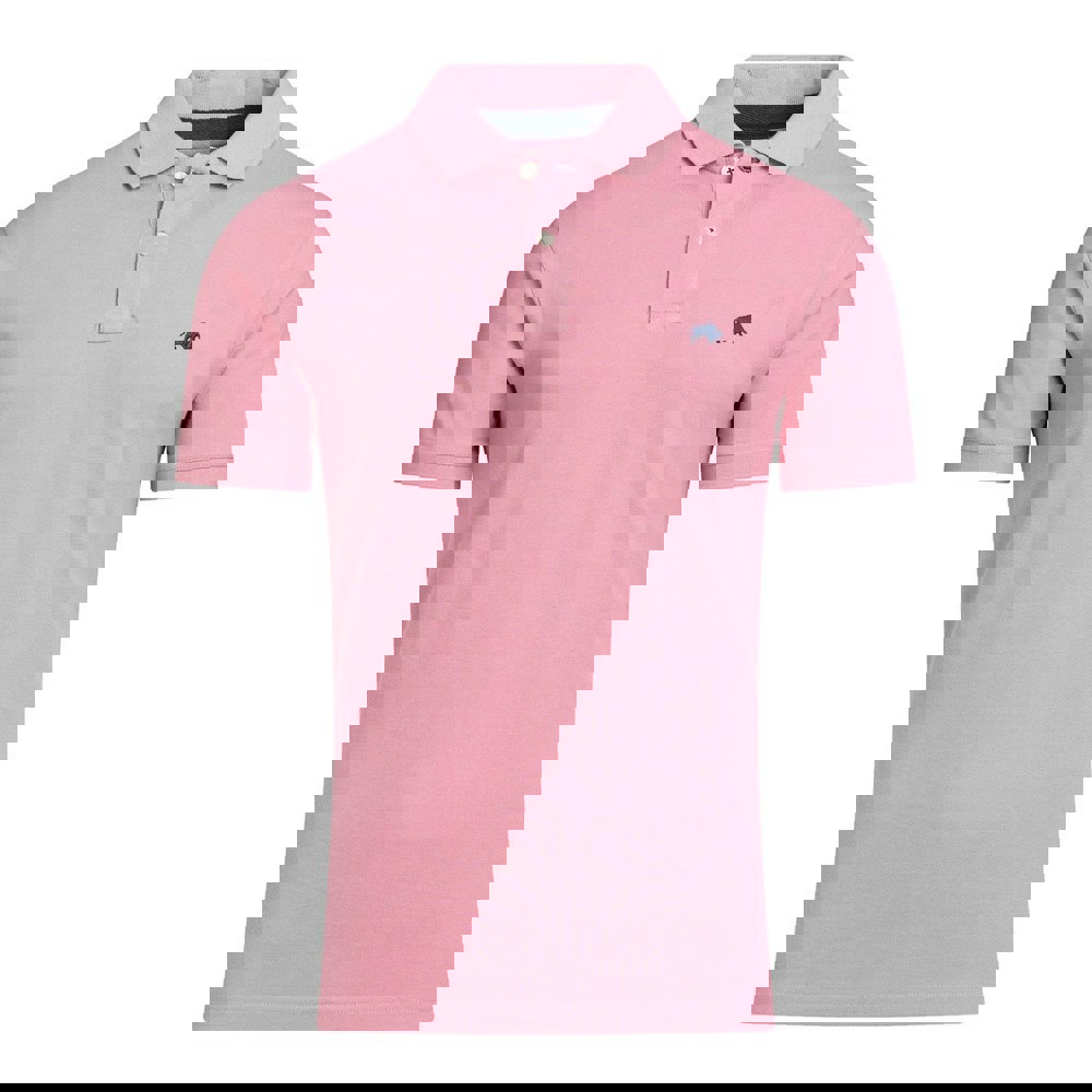 Raging Bull Mens Classic Organic Polo Shirt - Rose
