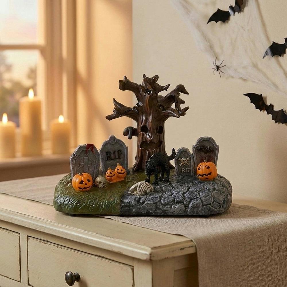 Garden Greatness Animated LED Halloween Graveyard Scene