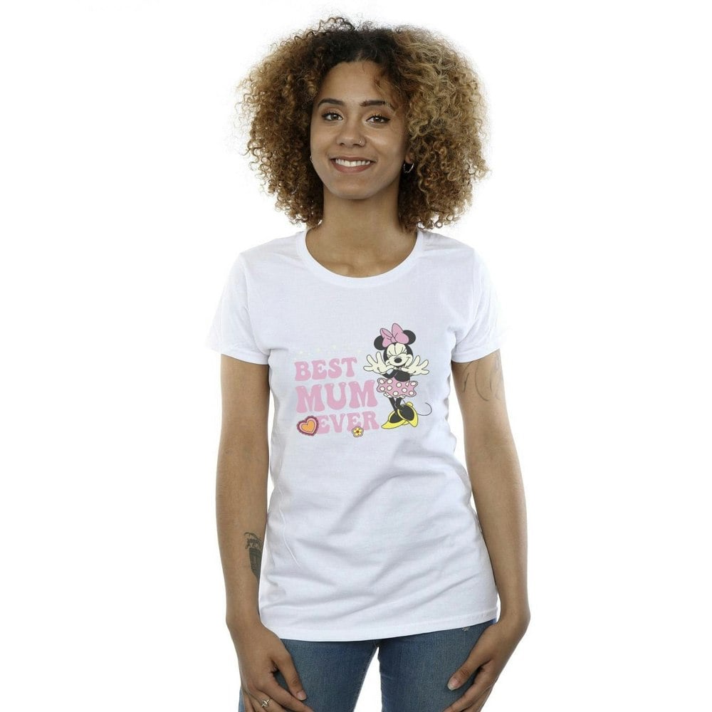 Disney Womens/Ladies Best Mum Ever Cotton T-Shirt - White