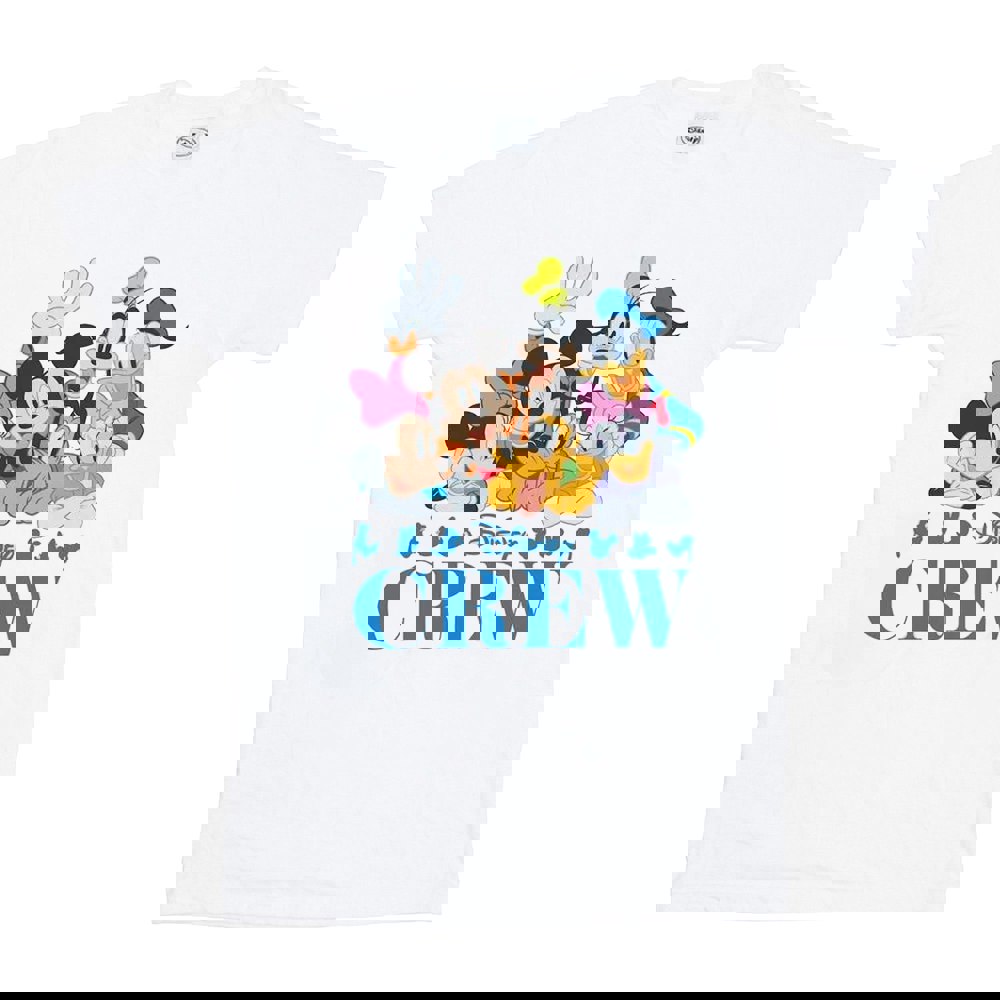 Disney Mens Mickey Mouse Disney Friends T-Shirt - White