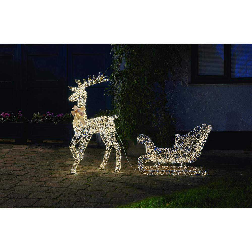 Scotts of Stow GoldTwist Reindeer and Sleigh LV