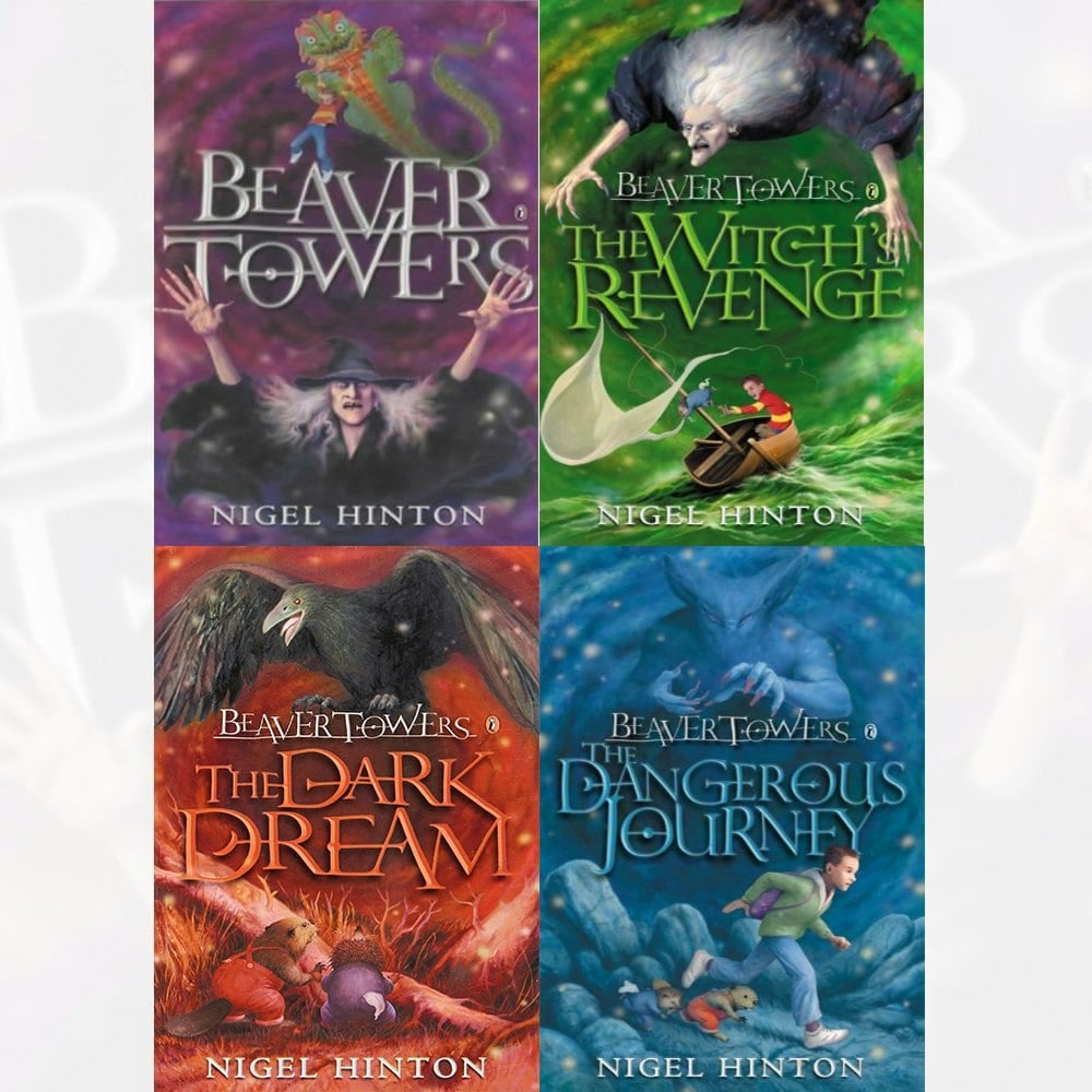 Beaver Towers Nigel Hinton 4 Book Set Beaver Towers, The Witch's Revenge, The Dangerous Journey, Dark Dream