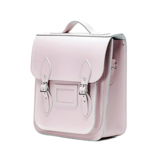 Zatchels Handmade Leather City Backpack - Rose Quartz