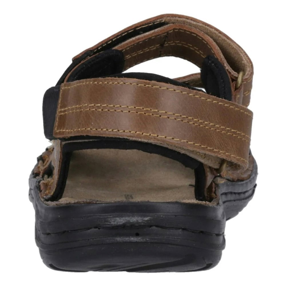 Hush Puppies Mens Alistair Leather Sandals - Tan