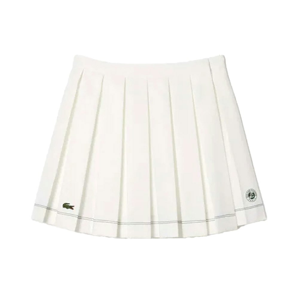 Lacoste Womens/Ladies Roland-Garros Edition Pleated Skirt - Cream