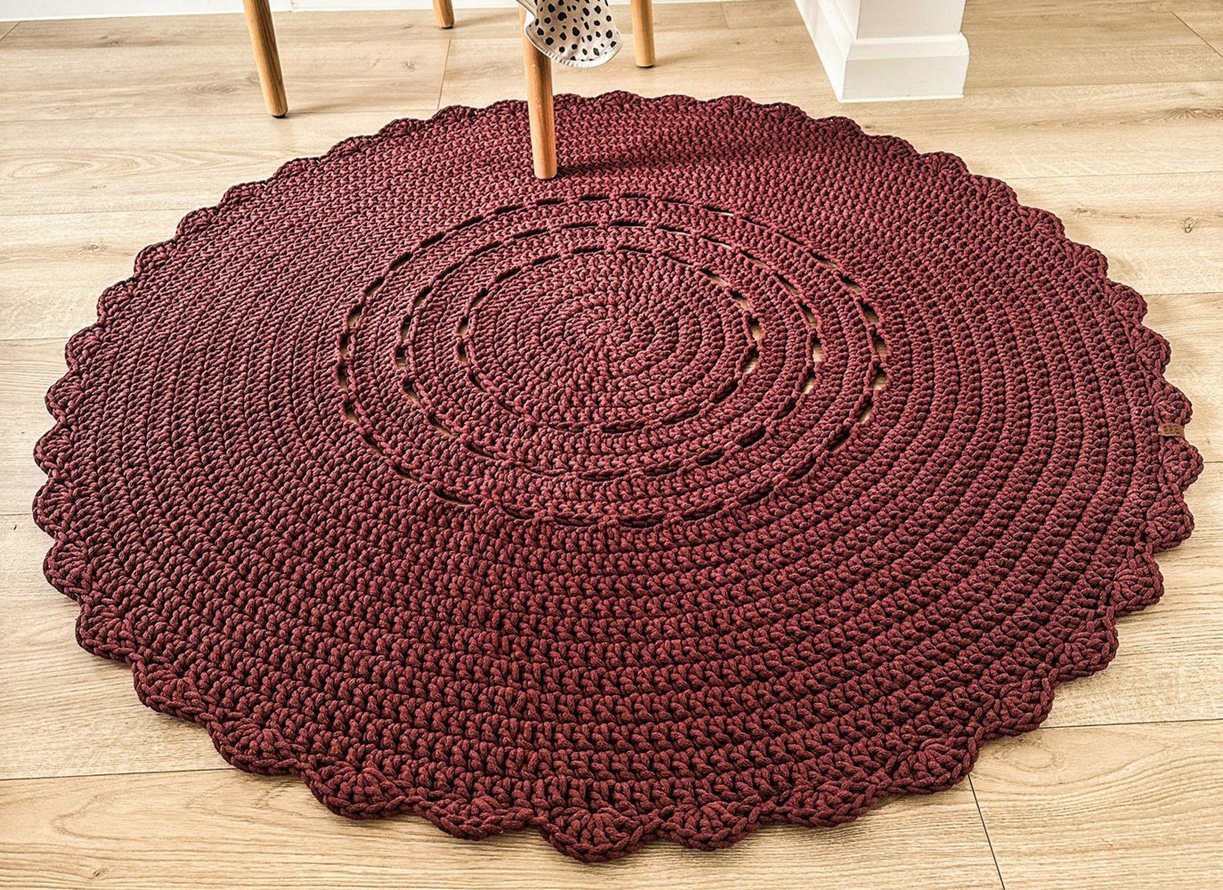 Zuri House Crochet doily rug | TERRACOTTA