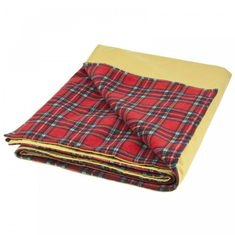 Made in the Mill Water Resistant Cosy Fleece Blanket – Red Royal Stewart Pattern