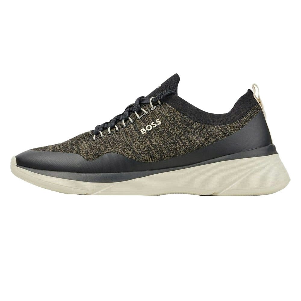 Boss Mens Dean Logo Trainers - Green
