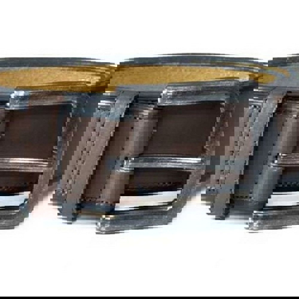 Duke D555 Avant Burnished Bonded Leather Belt - Brown