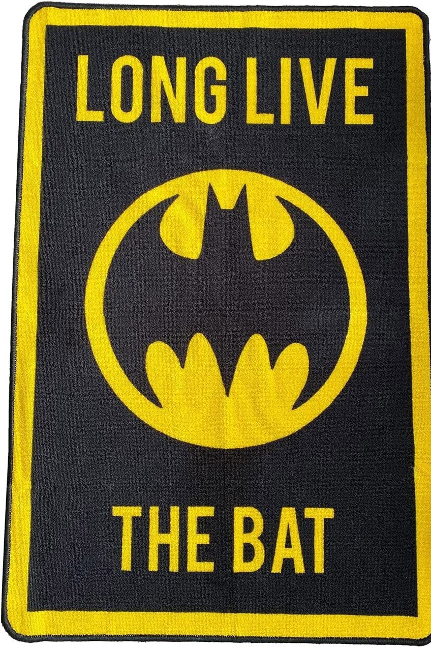 HomeSpace Direct Batman Logo Indoor Non-Slip Floor Mat