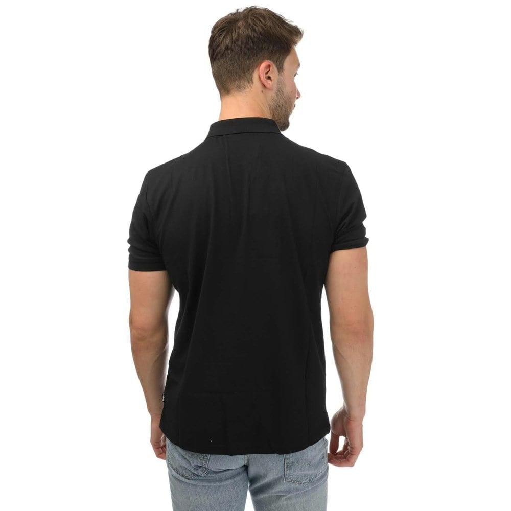 DKNY Unisex Adult Tonal Logo Polo Shirt - Black