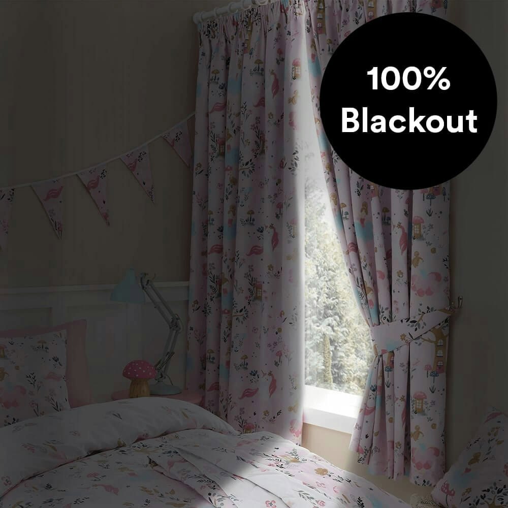 Enchanted Forest Thermal Blackout Curtains - Happy Linen Company