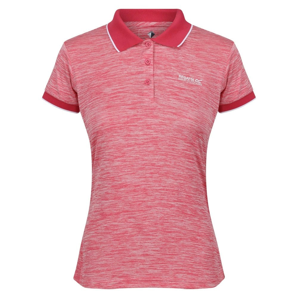 Regatta Womens Remex II Polo Neck T-Shirt - Fruit Dove