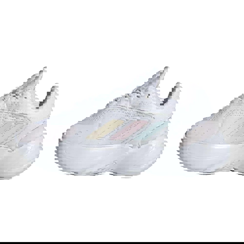 Adidas Childrens/Kids Ozelia Trainers - Cloud White/Almost Pink/Almost Blue