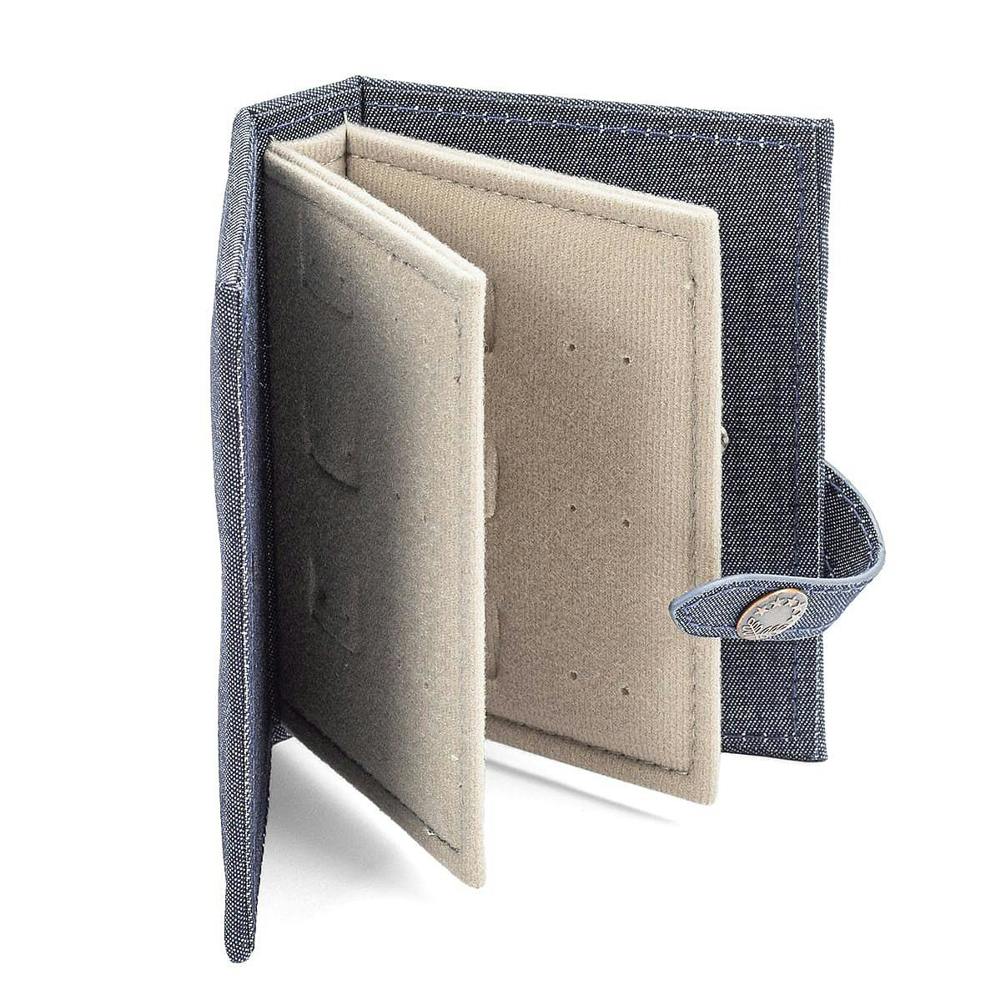 Pia Little Denim Earring Book, Holds 12 Pairs