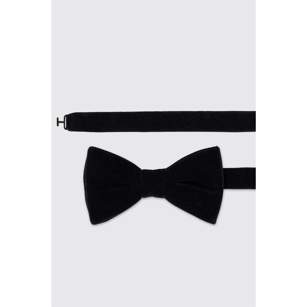 Antique Rogue Black Velvet Bow Tie