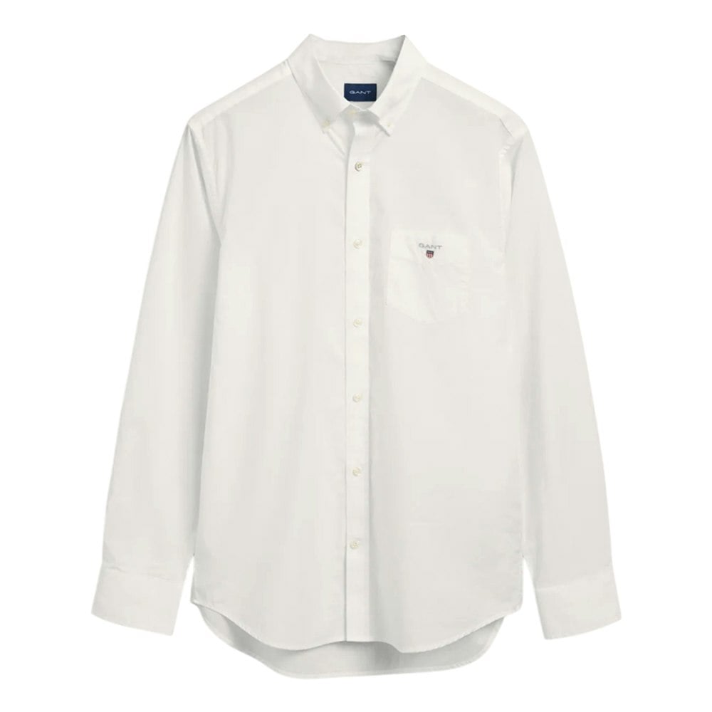 Gant Mens Broadcloth Regular Shirt - White