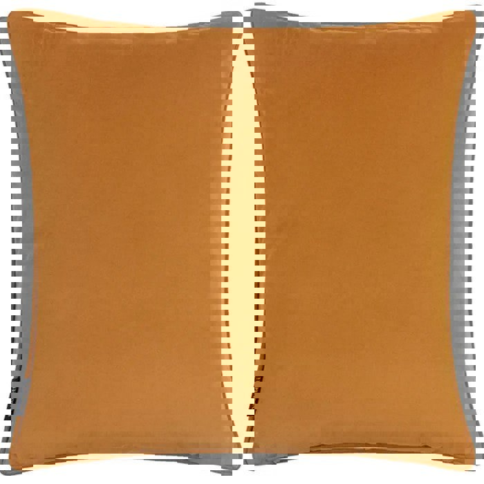 Paoletti Tayanna Velvet Metallic Cushion Cover - Mustard