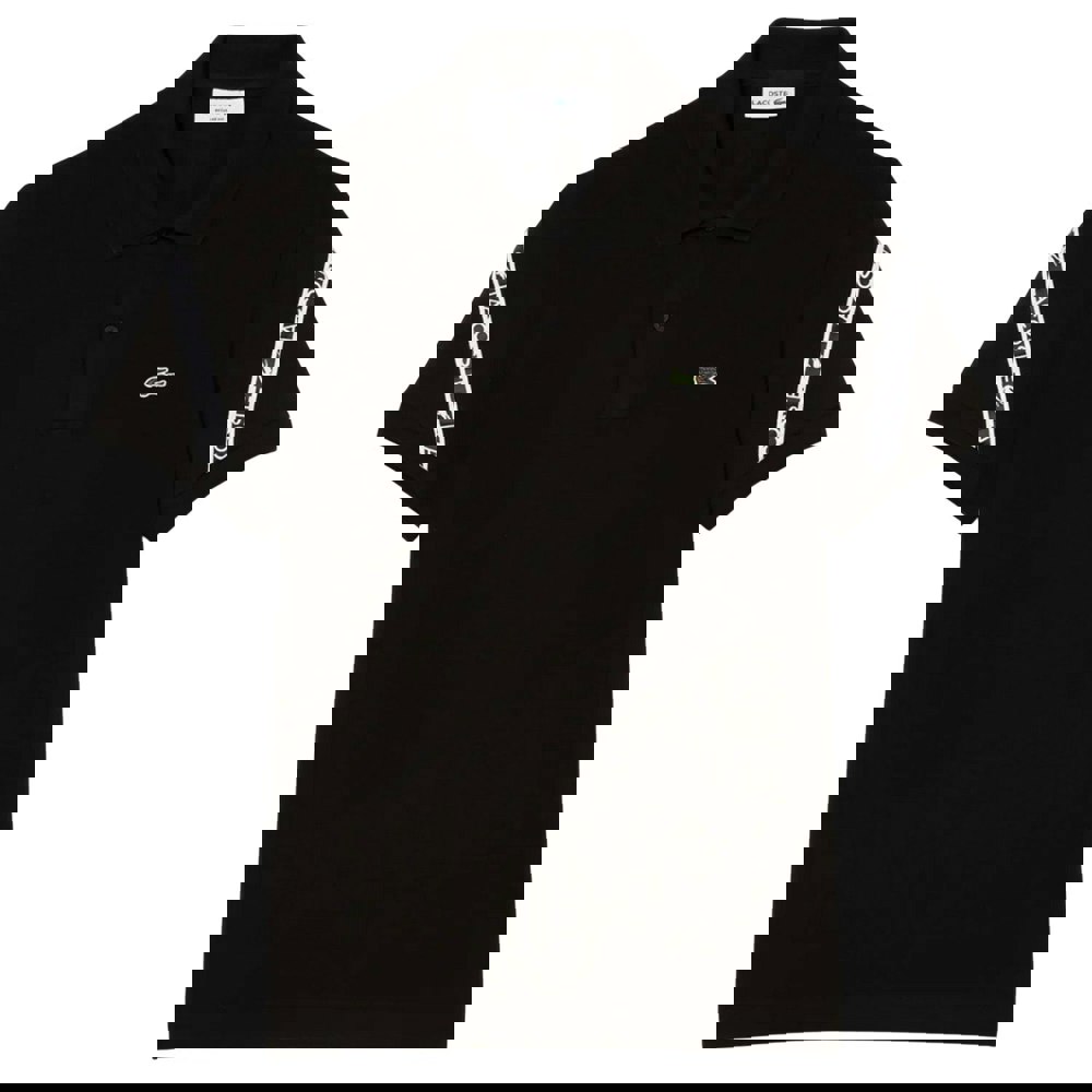 Lacoste Mens Mini Pique Stretch Regular Polo Shirt - Black